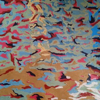 Pintura intitulada "Reflets ." por Bertrand Jost, Obras de arte originais, Acrílico