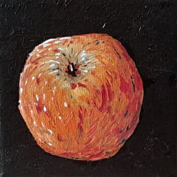 Peinture intitulée "La pomme 2 ." par Bertrand Jost, Œuvre d'art originale, Acrylique Monté sur Châssis en bois