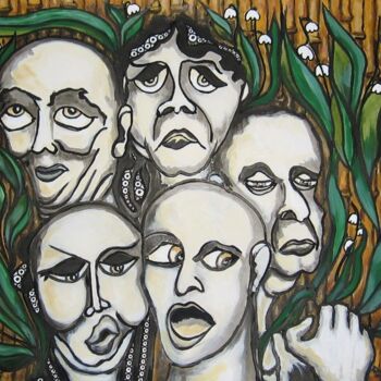 Pintura intitulada "Brin de folie" por Bertrand Lamouroux, Obras de arte originais, Acrílico