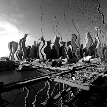 Photographie intitulée "Manhatann tremble" par Bertrand Lartillot, Œuvre d'art originale, Photographie numérique