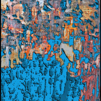 Pintura intitulada "Désagrègement" por Bertrand Maury, Obras de arte originais