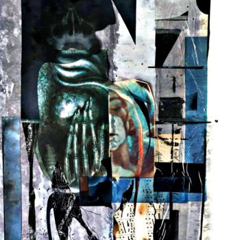 Collages intitulée "Atouchement Hématom…" par Bertrand Tardieu, Œuvre d'art originale, Collages