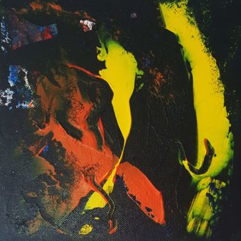 Peinture intitulée "Nuit noire 2" par Bertrand Bellaize, Œuvre d'art originale, Acrylique