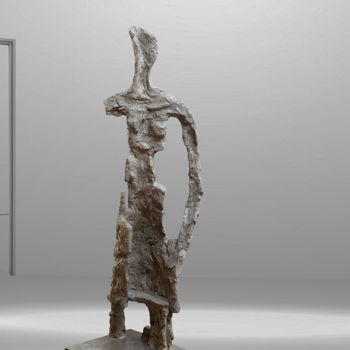 Skulptur mit dem Titel "Marianne" von Bertrand Pigeon, Original-Kunstwerk, Zement