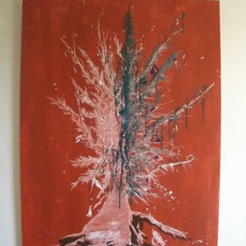 Painting titled "auprès de mon arbre…" by Bertrand Pothier, Original Artwork