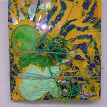 Painting titled "jaune" by Bertrand Pothier, Original Artwork