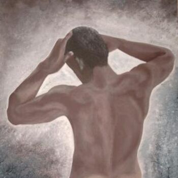 Painting titled "l'homme nu" by Beryl Jubenot, Original Artwork