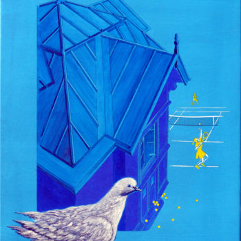 「en maison63 la tour…」というタイトルの絵画 Billy Renoirによって, オリジナルのアートワーク, アクリル