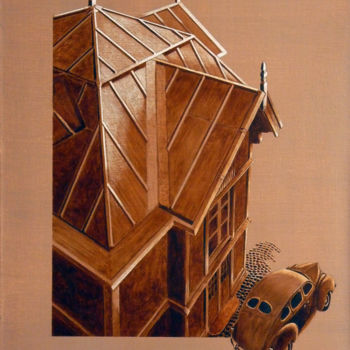 Pintura titulada "en maison 80 avec v…" por Billy Renoir, Obra de arte original, Acrílico