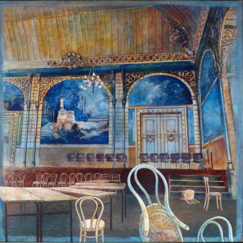 「la Société National…」というタイトルの絵画 Billy Renoirによって, オリジナルのアートワーク, アクリル
