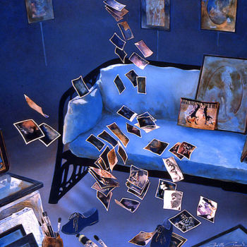 Pittura intitolato "le passé composé ©" da Billy Renoir, Opera d'arte originale, Acrilico