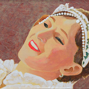 Painting titled "la danseuse aux per…" by Billy Renoir, Original Artwork, Acrylic