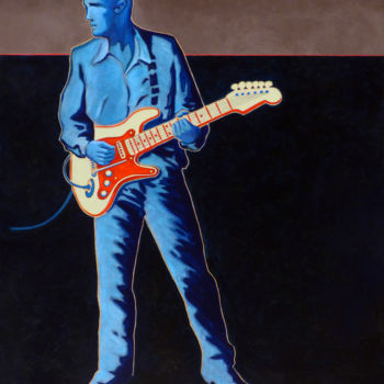 Painting titled "guitariste LGM 6 ©.…" by Billy Renoir, Original Artwork, Acrylic