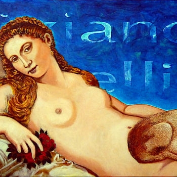 Pintura titulada "Tiziano Vecellio ©" por Billy Renoir, Obra de arte original, Acrílico