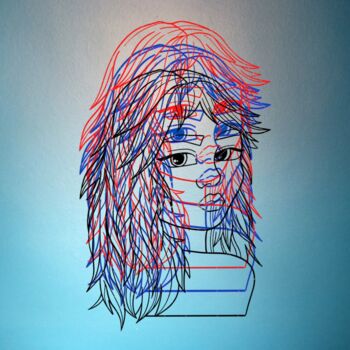 Artes digitais intitulada "Face" por Beth Kelni, Obras de arte originais, Trabalho Digital 2D