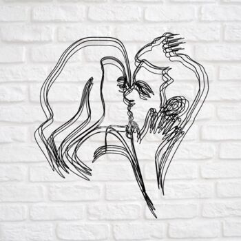 Digitale Kunst mit dem Titel "Kiss" von Beth Kelni, Original-Kunstwerk, 2D digitale Arbeit