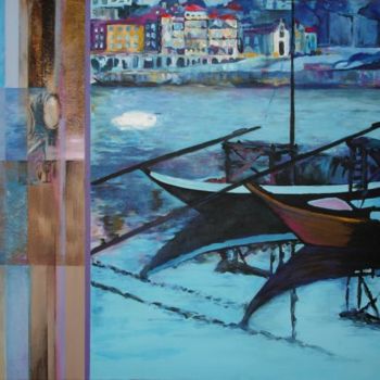 Pintura titulada "Tonalidades do Port…" por Elisabete Da'Silva, Obra de arte original, Otro