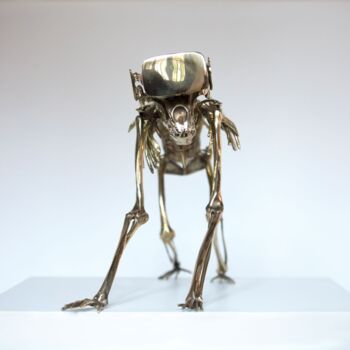 Скульптура под названием "Sapiens 2.0" - Beto Gatti, Подлинное произведение искусства, Бронза