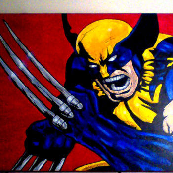 绘画 标题为“Tela Wolverine” 由Alberto Cracel, 原创艺术品, 丙烯