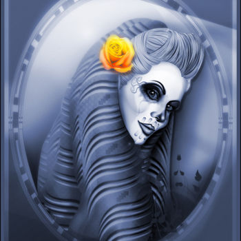 Digital Arts titled "Dia De Las Rosas Re…" by Beto Galvez, Original Artwork, Digital Painting