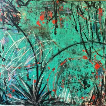 Painting titled "The Garden" by Betsey Ervin, Original Artwork, Acrylic
