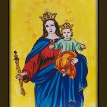 Malerei mit dem Titel "Madonna con Bambino" von Betta Artusi Art, Original-Kunstwerk