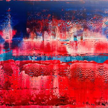 Картина под названием "Cranberry Fields" - Bettina Axel, Подлинное произведение искусства, Акрил Установлен на Деревянная ра…