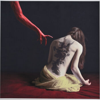 Fotografía titulada "La marque du diable…" por Bettina Dupont, Obra de arte original, Fotografía manipulada