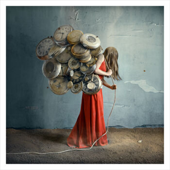 Photography titled "Le poids des années…" by Bettina Dupont, Original Artwork, Manipulated Photography