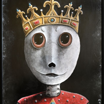 Pintura intitulada "Mon roi" por Bettina Dupont, Obras de arte originais, Acrílico