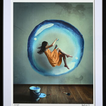 Fotografia intitolato "Créer sa bulle 05/20" da Bettina Dupont, Opera d'arte originale, Fotografia digitale