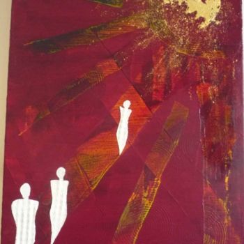 Malerei mit dem Titel "Der Weg zur Sonne" von Bettina Pichler, Original-Kunstwerk