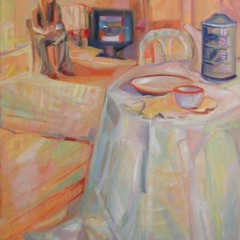 Pittura intitolato "la-colazione.jpg" da Lucio Betto, Opera d'arte originale