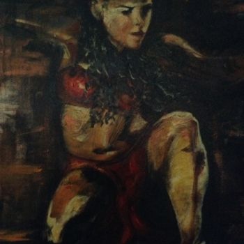 Malerei mit dem Titel "Danseuse." von Betty Camiade, Original-Kunstwerk, Acryl