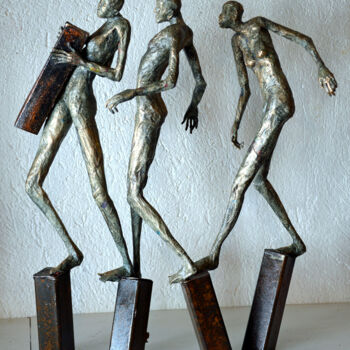 雕塑 标题为“migration 2” 由Betty Hanns, 原创艺术品, 纸