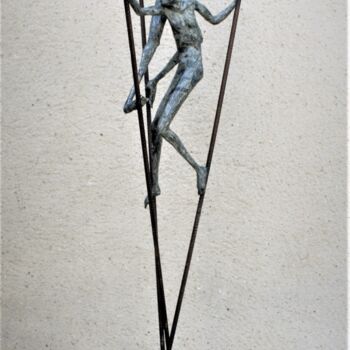 Sculpture titled "tension" by Betty Hanns, Original Artwork, Metals