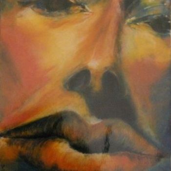 Painting titled "Visage" by Betty Cohen, Original Artwork