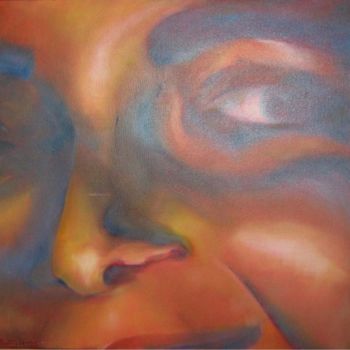 Painting titled "Visage" by Betty Cohen, Original Artwork, Other