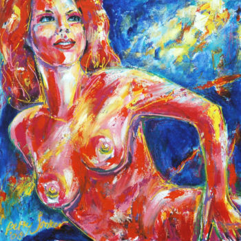 Картина под названием "Joie de Vivre" - Betty Jonker, Подлинное произведение искусства, Акрил