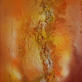 "Intuitif orange" başlıklı Tablo Beuz Art tarafından, Orijinal sanat, Petrol