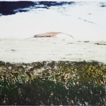 Malerei mit dem Titel "Paysage au carborun…" von Abol, Original-Kunstwerk