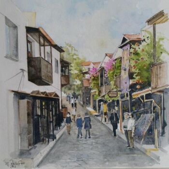 Peinture intitulée "Kaş" par Beytullah Şavkin, Œuvre d'art originale