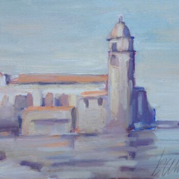 Painting titled "Été à Collioure" by Bf, Original Artwork, Oil