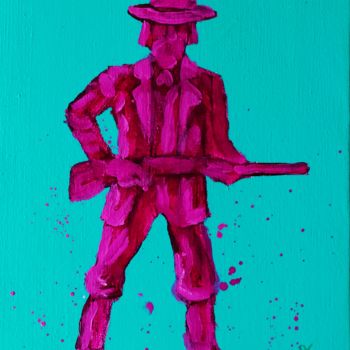 "Plastic cowboy blue" başlıklı Tablo Bf tarafından, Orijinal sanat, Akrilik