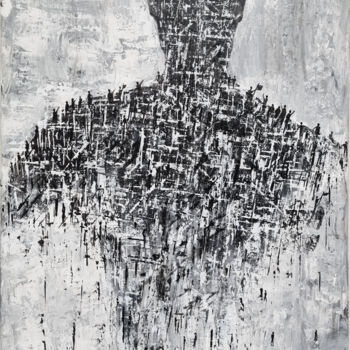 Картина под названием "Ni dieu ni maître 2" - Bg Créations, Подлинное произведение искусства, Акрил Установлен на Деревянная…