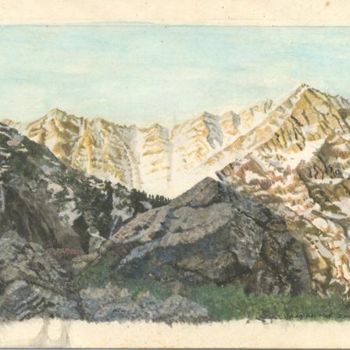 Painting titled "Triund, Dharamsala" by Bhagvati Nath, Original Artwork, Other