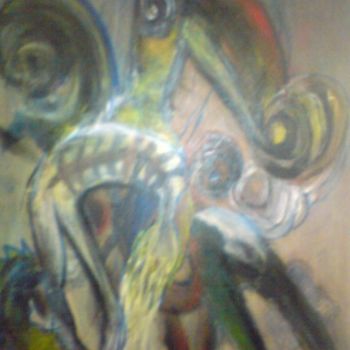 Painting titled "movila 2" by Bianca Pirlog, Original Artwork, Oil