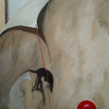 Peinture intitulée "La chercheuse." par Robert Blanchette, Œuvre d'art originale, Huile