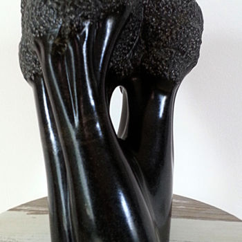 Sculpture intitulée "Fôret noire" par Anna Bova, Œuvre d'art originale, Pierre