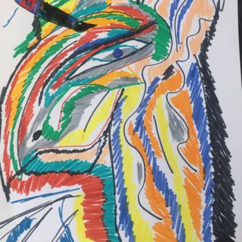 Desenho intitulada "Lama" por Bibara, Obras de arte originais, Lápis